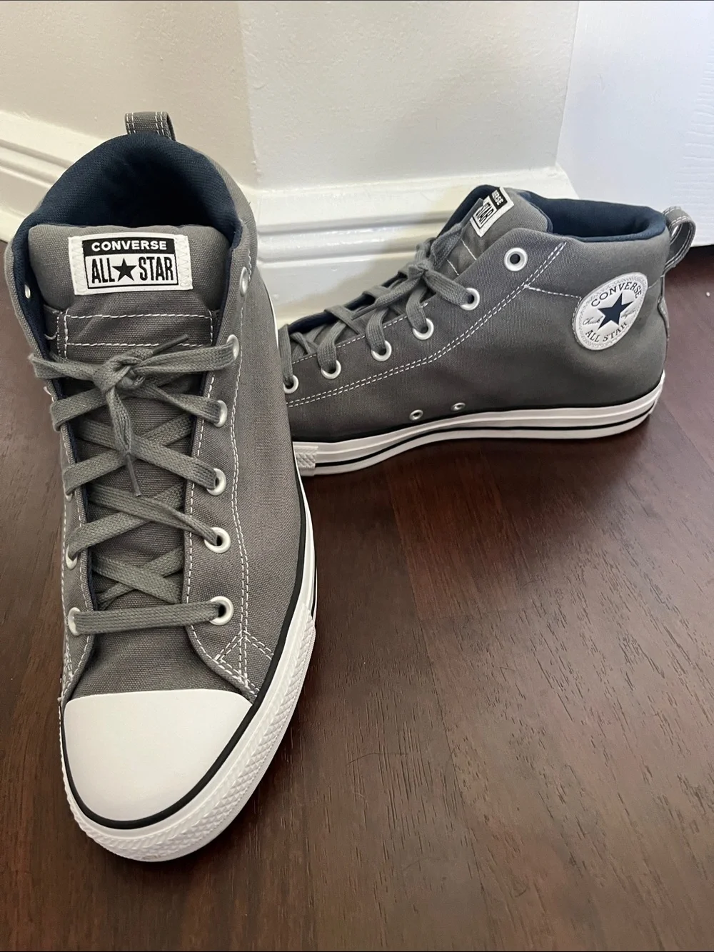 Converse Gray High-Top Sneakers